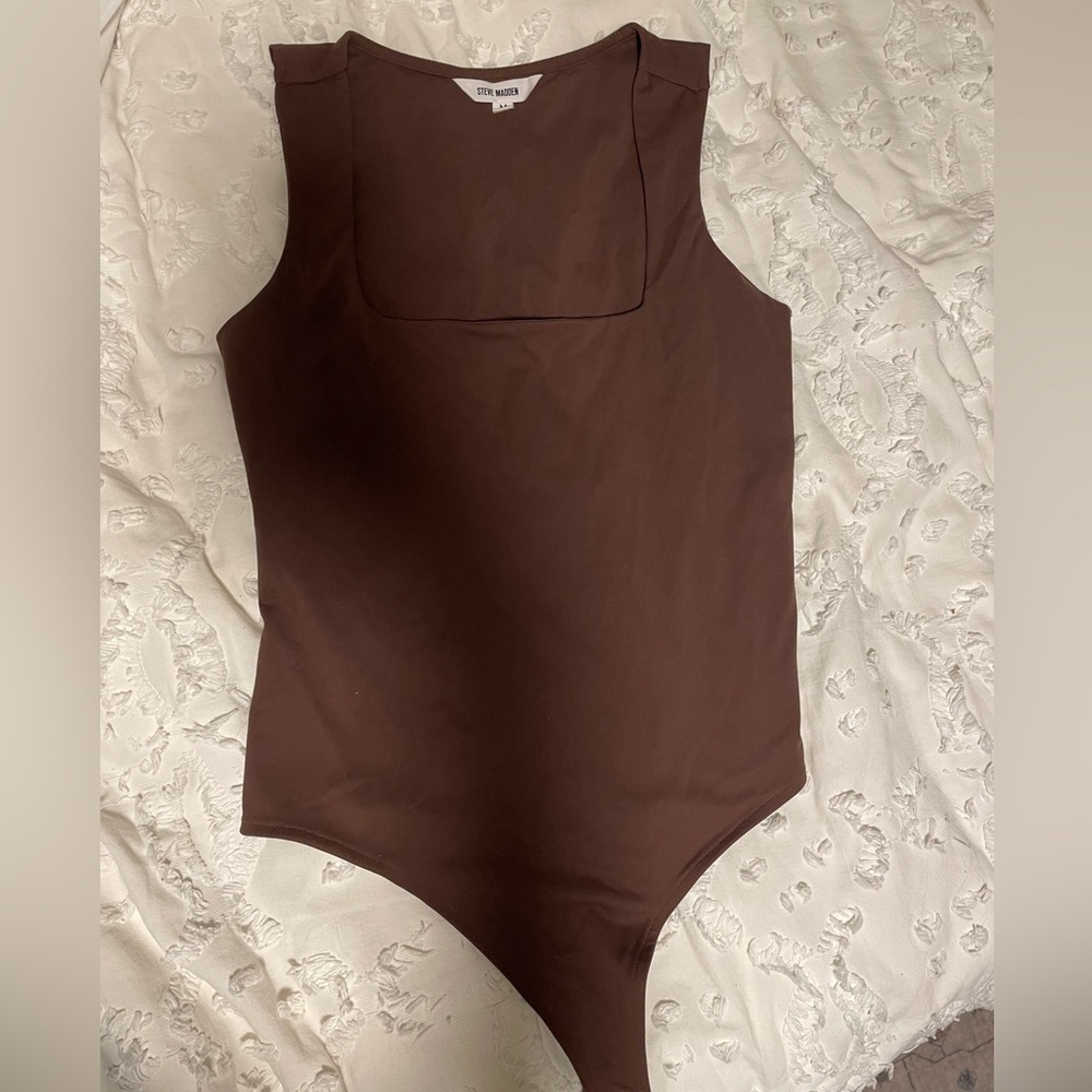Steve Madden Brown bodysuit